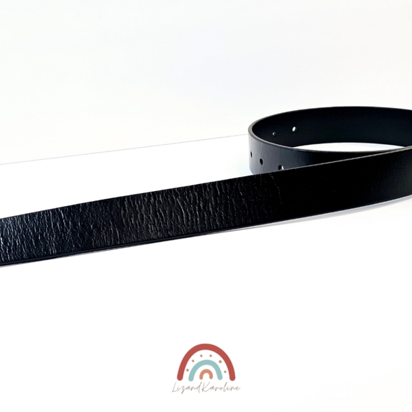 New! J. Crew Oval Buckle Leather Belt - Picture 6 of 10